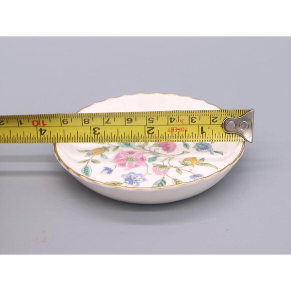 Pair of Minton Bone China Haddon Hall Coaster Trinket Dishes - Picture 5 of 5